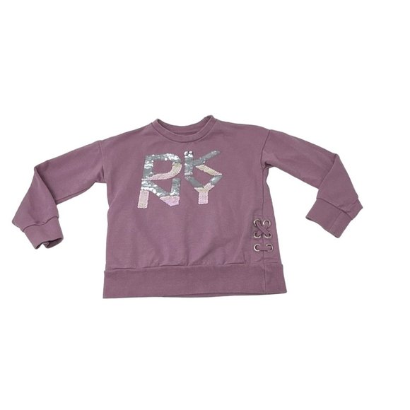 Girl's - DNKY Sweatshirt & Tommy Bahama Light Weight Jacket - Size 5 - Picture 4 of 9